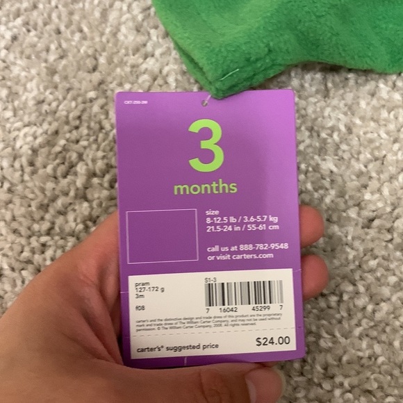 Carter’s Halloween Dinosaur/Little Monster Onesie Costume - Picture 4 of 8